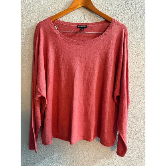 Eileen Fisher Linen Blouse Size Large - Picture 1 of 5